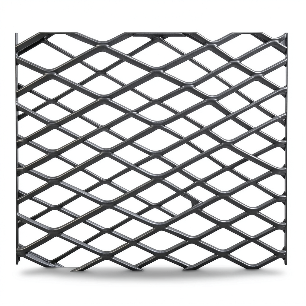 Hot Rolled Steel Expanded Metal Mesh 1.8 mm Thickness 1.22x3 m Black