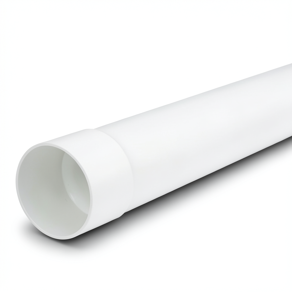 مواسير بلاستيك UPVC ضغط 10 بار (SDR 26) مقاس 110 مم سمك 4.2 مم لون أبيض