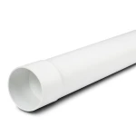 UPVC Pipe PN 10 Bar (SDR 26) Size 125 mm Thickness 4.8 mm White