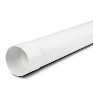 مواسير UPVC ضغط 10 بار (SDR 26) مقاس 125 ملم سمك 4.8 ملم لون أبيض