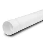 UPVC Plastic Pipe PN 10 Bar (SDR 26) Size 140 mm Thickness 5.4 mm White Color