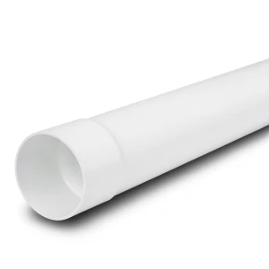 UPVC Plastic Pipe PN 10 Bar (SDR 26) Size 140 mm Thickness 5.4 mm White Color