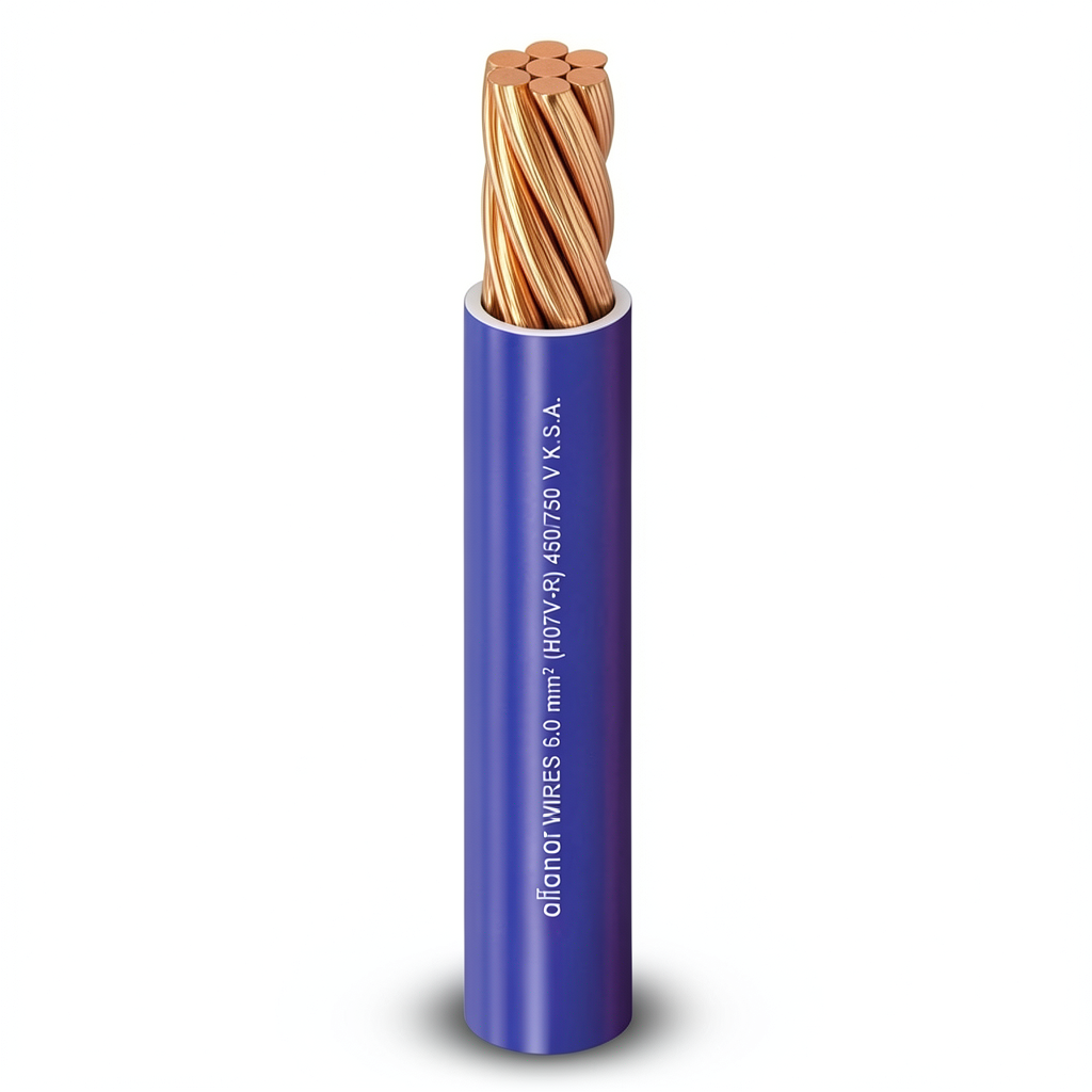 Alfanar 70mm2 Stranded Copper Wire, 2.22mm Diameter, 450/750V PVC Insulation | Al Fanar