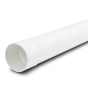 أنابيب UPVC ضغط 10 بار (SDR 26) مقاس 160 ملم سماكة 6.2 ملم لون أبيض