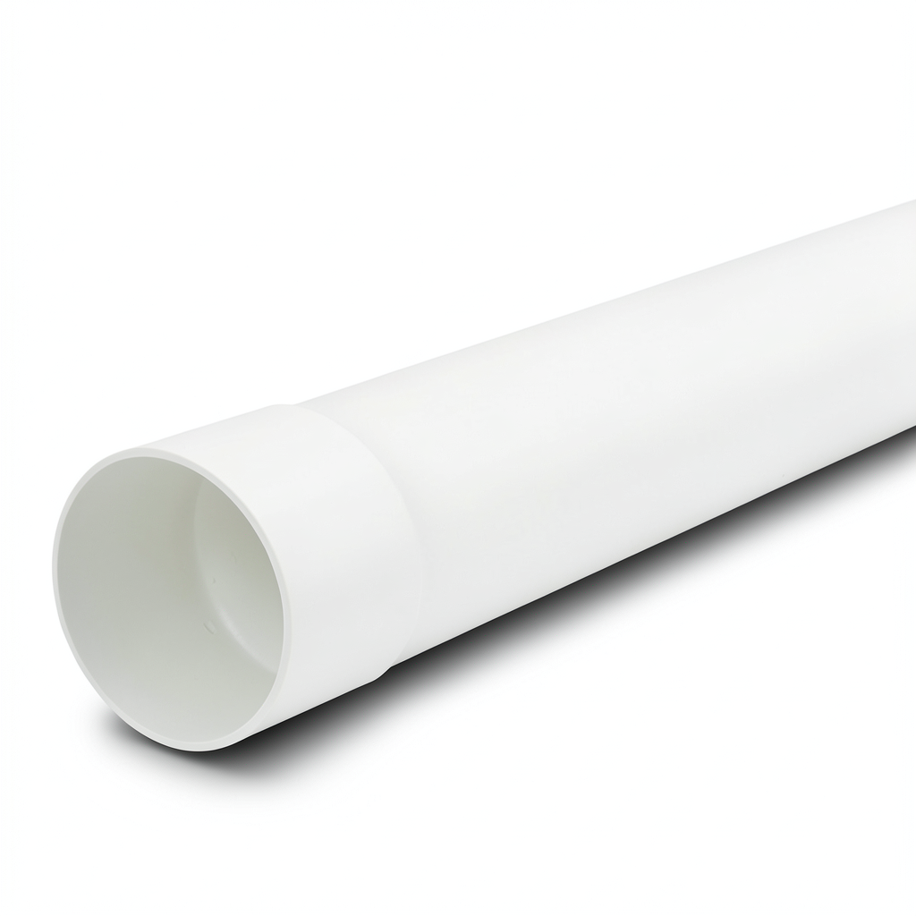 UPVC Pipe PN 10 Bar (SDR 26) Size 160 mm Thickness 6.2 mm White