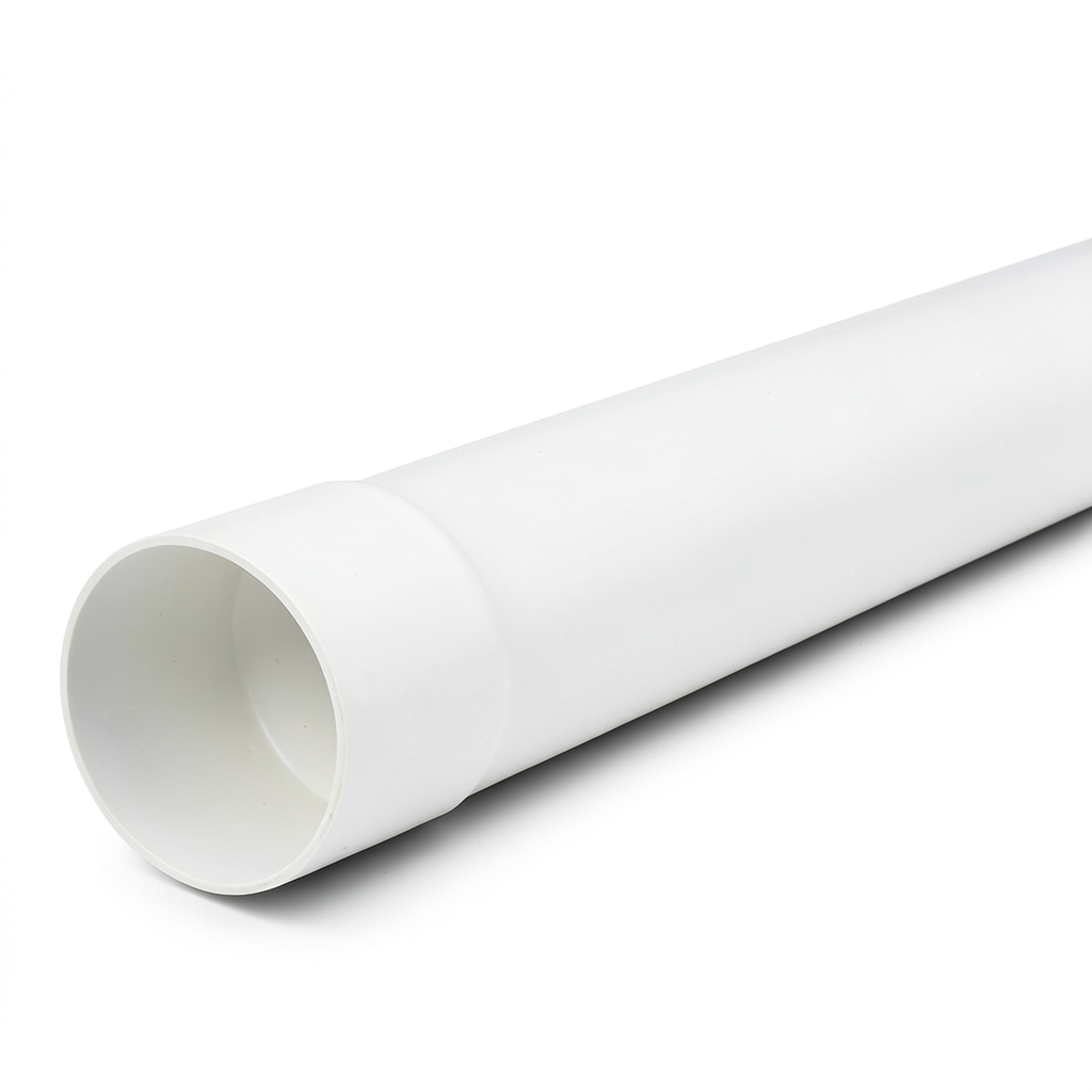 مواسير UPVC ضغط 10 بار (SDR 26) مقاس 200 ملم سمك 7.7 مم لون أبيض