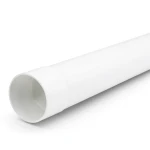 UPVC Plastic Pipe PN 10 Bar (SDR 26) Size 225 mm Thickness 8.6 mm White Color