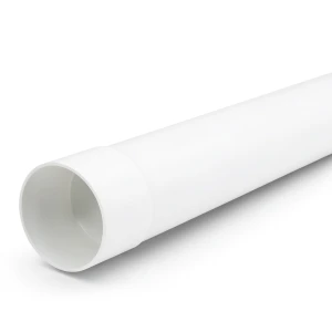 أنابيب بلاستيك UPVC ضغط 10 بار (SDR 26) مقاس 225 مم سماكة 8.6 ملم لون أبيض