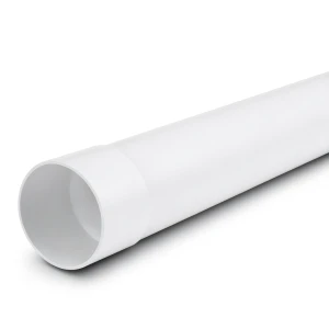 أنابيب UPVC ضغط PN 10 بار SDR 26 مقاس 250 مم سماكة 9.6 مم لون أبيض