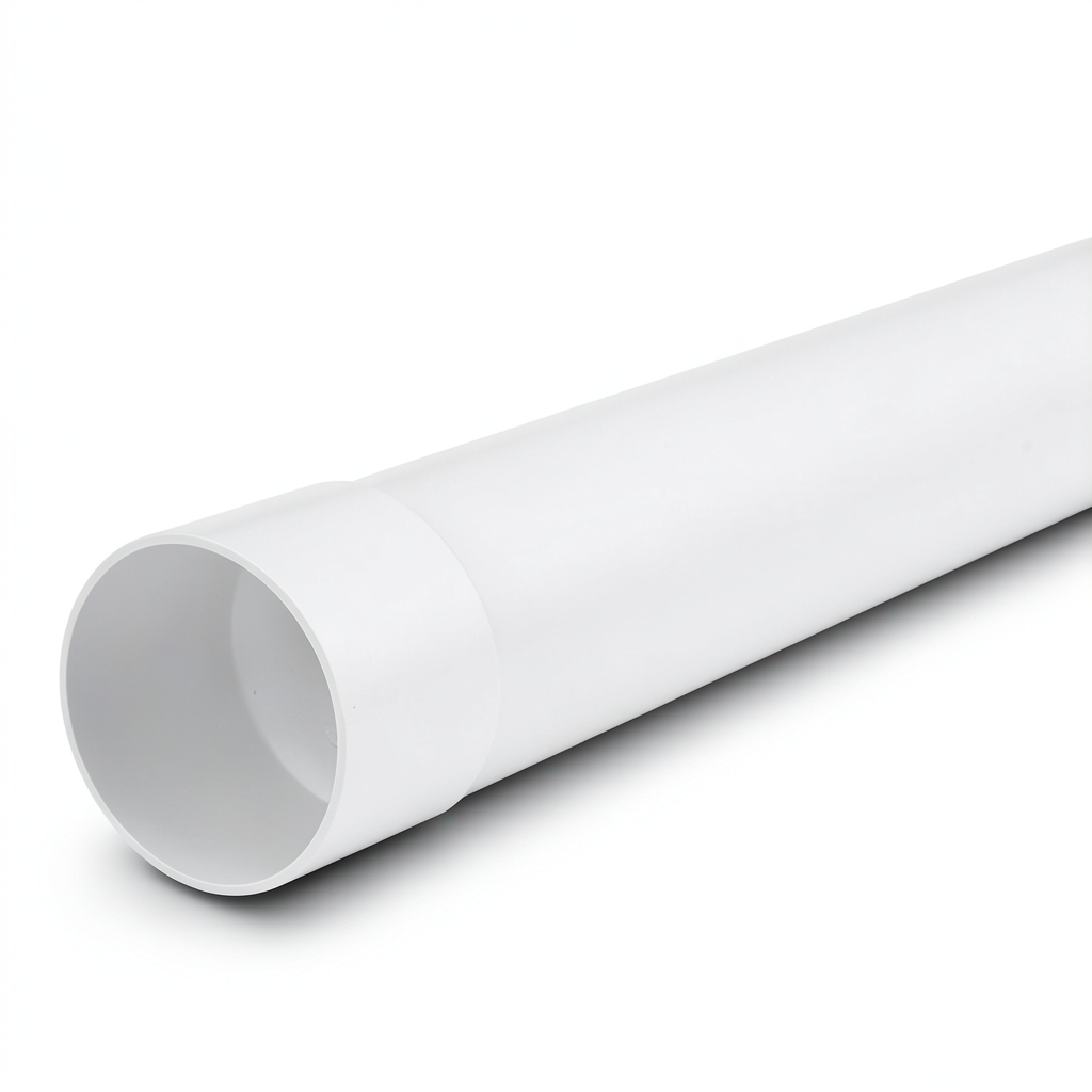 UPVC Pipe PN 10 Bar SDR 26 Size 250 mm Thickness 9.6 mm White