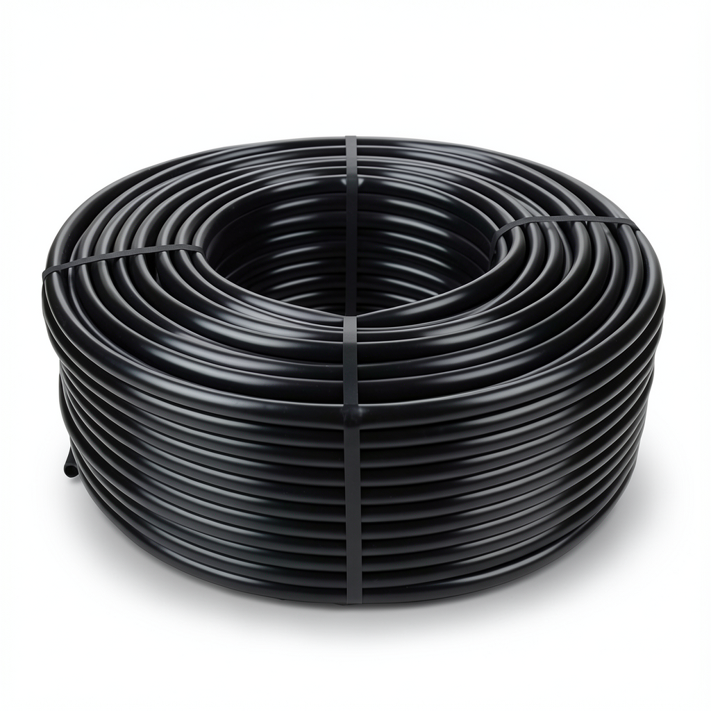 HDPE Pipe Pressure 6 Bar PE 80 Outside Diameter 140 mm Thickness 6.4 mm Black