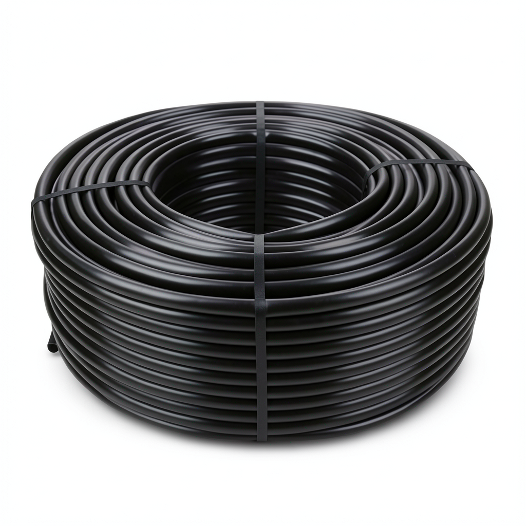 انابيب بلاستيك HDPE ضغط اسمي 6 بار PE 80، قطر 160 ملم SDR 33، اسود