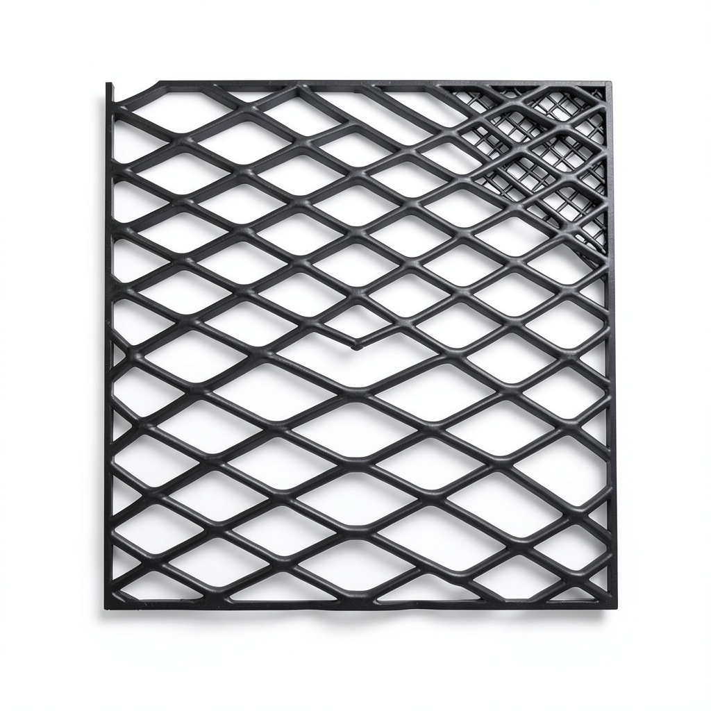 Hot Rolled Black Steel Expanded Metal Mesh Khaleeji 2 mm Thickness 1.22m Width 3m Length