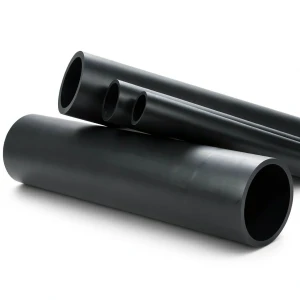 HDPE Plastic Pipe Pressure 12.5 Bar PE 80 Size 400 mm SDR 11 Black