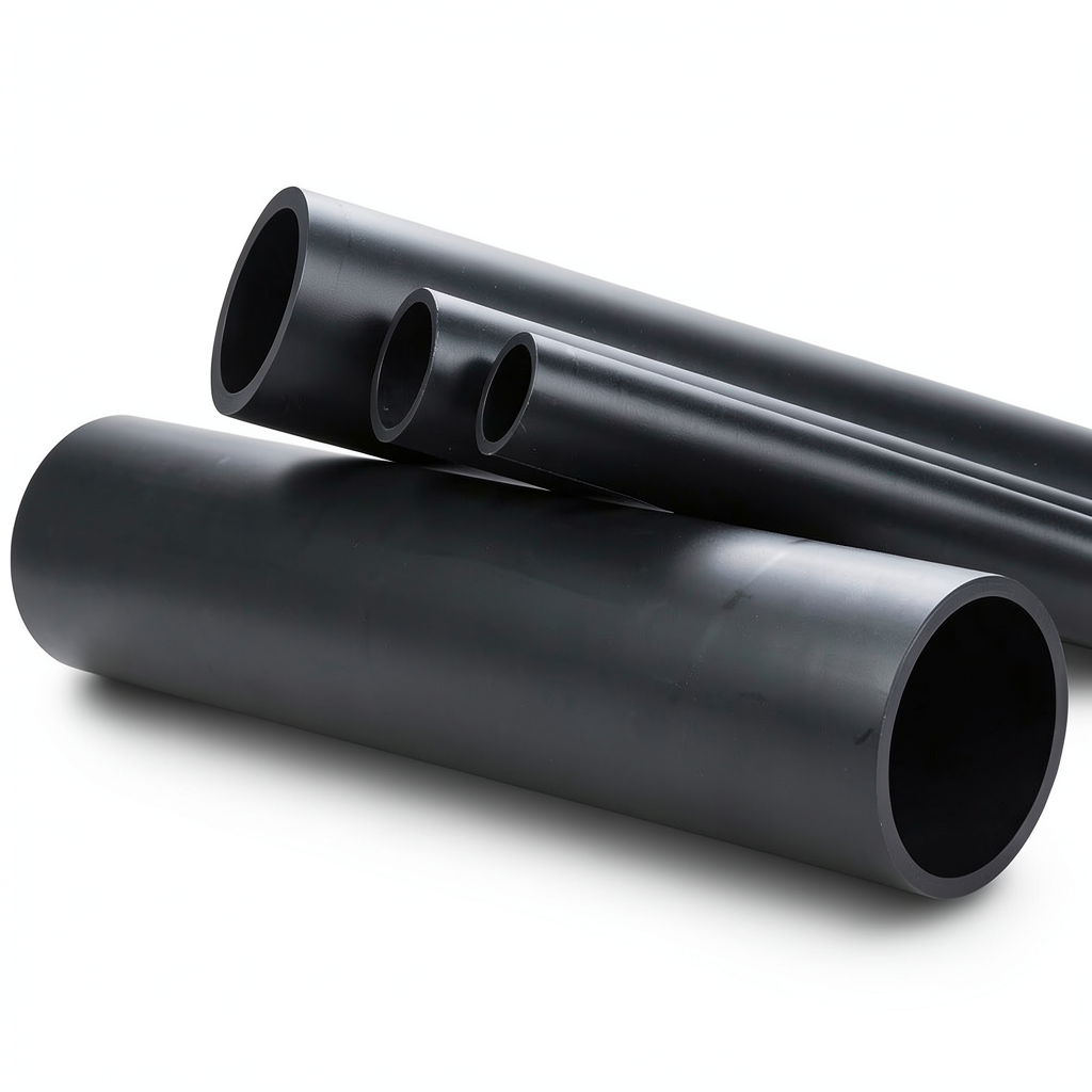 انابيب HDPE ضغط 12.5 بار PE 80 قطر 710 ملم SDR 11 اسود