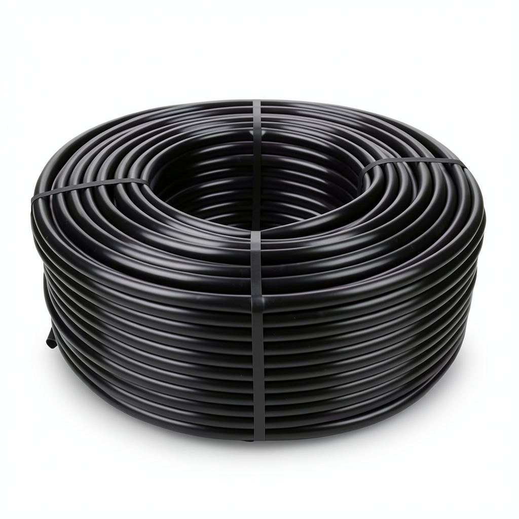 HDPE Plastic Coil Pipe Pressure 16 Bar PE 80 Size 16 mm Thickness 1.8 mm SDR 9 Black