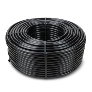 لفة أنابيب HDPE ضغط 16 بار PE 80 قطر خارجي 20 مم SDR 9 سمك 2.3 ملم لون أسود