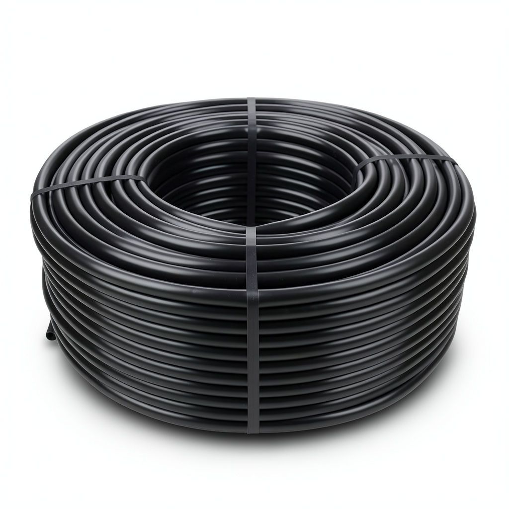 HDPE Coil Pipe Pressure 16 Bar PE 80 Size 90 mm SDR 9 Thickness 10.1 mm Black