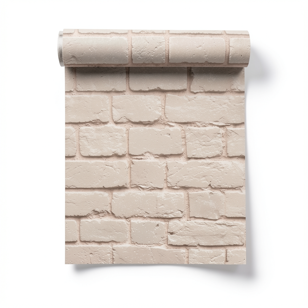 Spanish Wallpaper Stone Design 10m x 0.53m Beige, Model 369-1