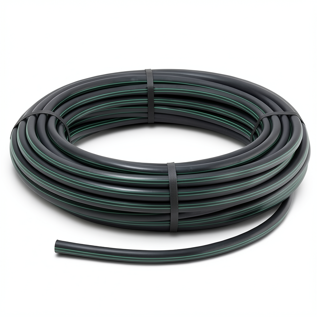 HDPE Coil Pipe 10 Bar Pressure PE 63 Outer Diameter 50 mm SDR 11 Black