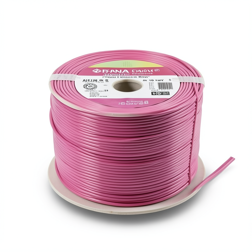 Flexible Copper Electric Wire 120mm², 600/1000V, 100 Yards, Pink | Al Fanar