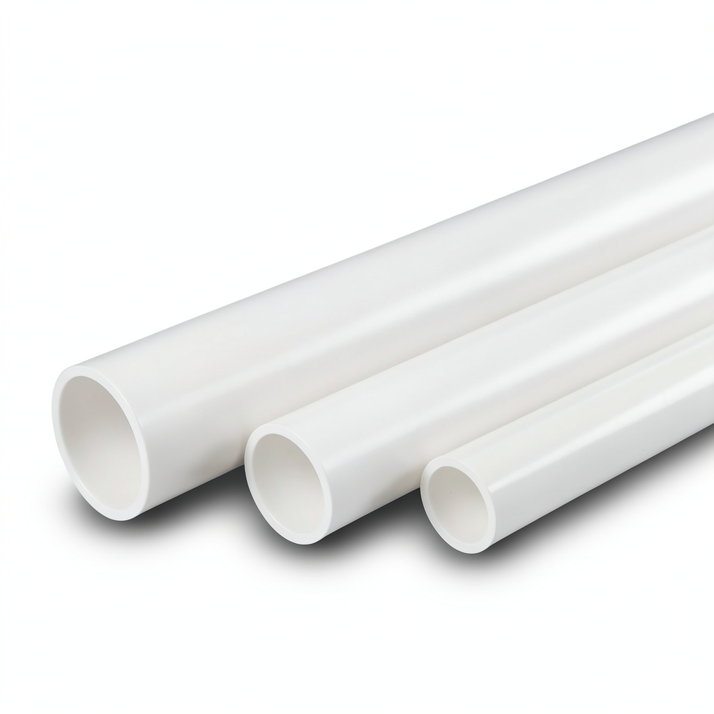 مواسير UPVC جدول 40 مقاس 1.25 إنش سمك 3.56 مم لون أبيض