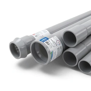 UPVC Pipes Nominal Pressure 20 Bar Outside Diameter 200 mm Thickness 14.7 mm Gray | Al Watania Plastics