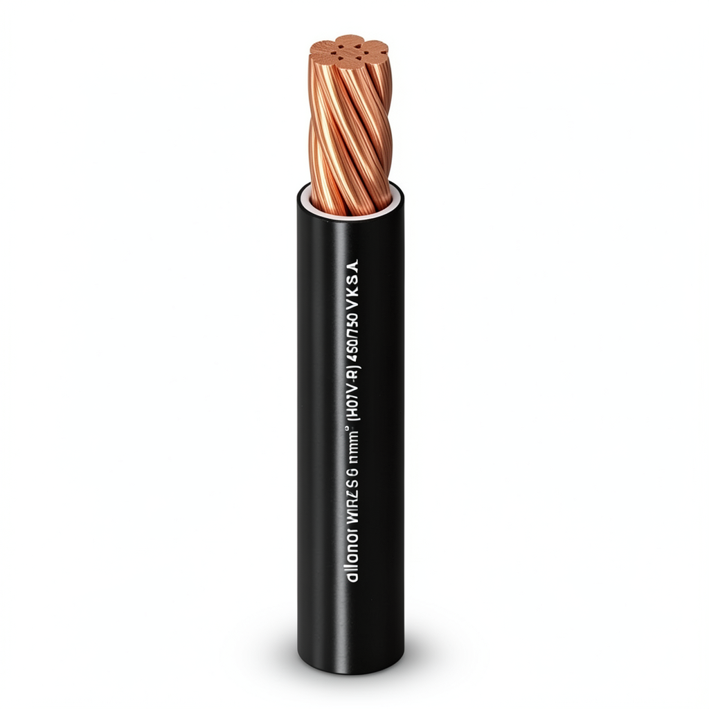 Copper Stranded Wire 120mm² 450/750V Heat Resistant PVC Insulation, Black | Al Fanar