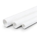مواسير UPVC جدول 40 مقاس 1.5 إنش سمك 3.68 مم لون أبيض