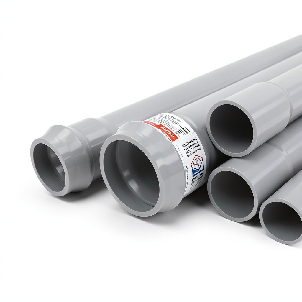 UPVC Pipes Nominal Pressure 20 Bar Outside Diameter 225 mm Thickness 16.6 mm Gray | Al Watania Plastics