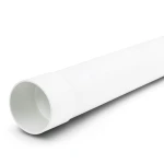 UPVC Plastic Pipe PN 10 Bar (SDR 26) Size 140 mm Thickness 5.4 mm White Color