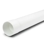 UPVC Plastic Pipe PN 12.5 Bar SDR 21 Size 110 mm Thickness 5.3 mm White