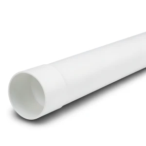 أنابيب بلاستيك UPVC ضغط 8 بار (SDR 33) قطر خارجي 140 مم سماكة 4.3 مم لون أبيض