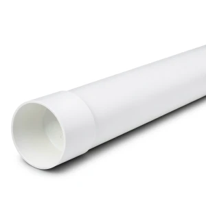 مواسير بلاستيك UPVC ضغط 8 بار (SDR 33) قطر خارجي 180 مم سمك 5.5 مم لون أبيض