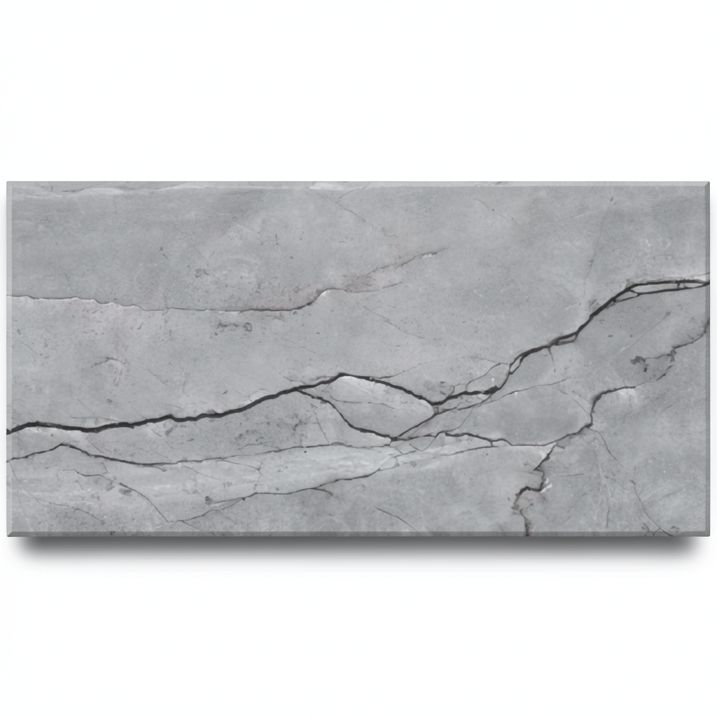 Indian Porcelain Floors 60x120 cm Matte Sculpture Surface, Grey