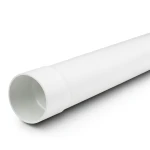 UPVC Pipe PN 10 Bar (SDR 26) Size 125 mm Thickness 4.8 mm White