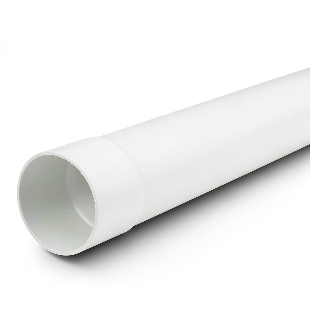 UPVC Pipe PN 10 Bar (SDR 26) Size 125 mm Thickness 4.8 mm White