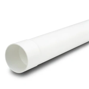 أنابيب بلاستيك UPVC ضغط 10 بار (SDR 26) مقاس 140 مم سماكة 5.4 مم لون أبيض