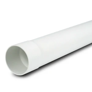 أنابيب UPVC ضغط 10 بار (SDR 26) مقاس 160 ملم سماكة 6.2 ملم لون أبيض
