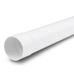 UPVC Plastic Pipe PN 10 Bar (SDR 26) Size 180 mm Thickness 6.9 mm White