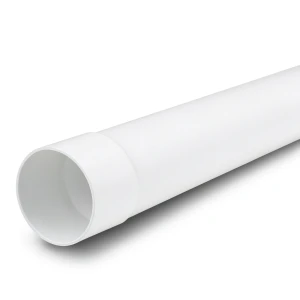 مواسير بلاستيك UPVC ضغط 10 بار (SDR 26) مقاس 180 مم سمك 6.9 ملم لون أبيض