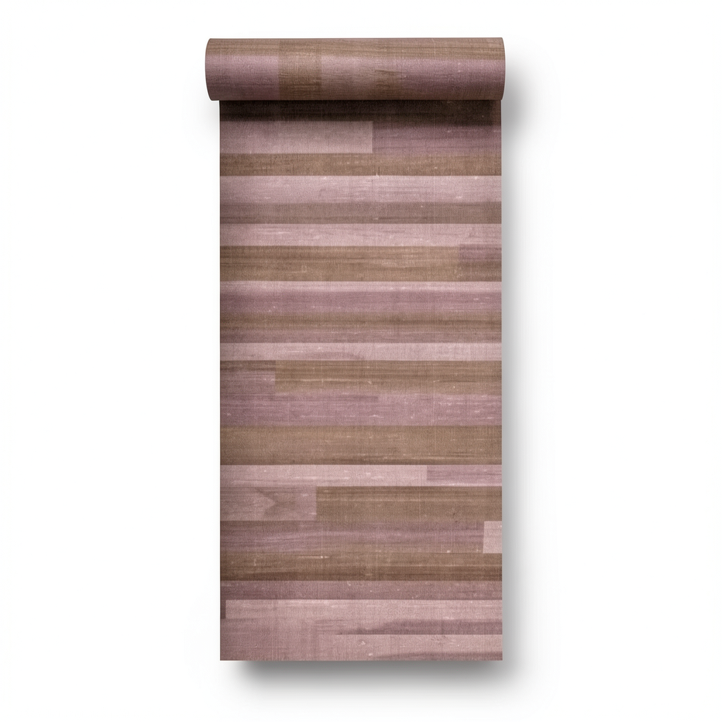Italian Wallpaper Wooden Design 10m x 0.53m Brown Color