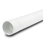 UPVC Plastic Pipe PN 10 Bar (SDR 26) Size 225 mm Thickness 8.6 mm White Color