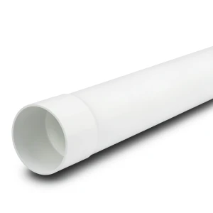 أنابيب بلاستيك UPVC ضغط 10 بار (SDR 26) مقاس 225 مم سماكة 8.6 ملم لون أبيض