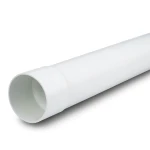 UPVC Pipe PN 10 Bar SDR 26 Size 250 mm Thickness 9.6 mm White