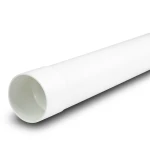 UPVC Plastic Pipe PN 12.5 Bar SDR 21 Size 140 mm Thickness 6.7 mm White