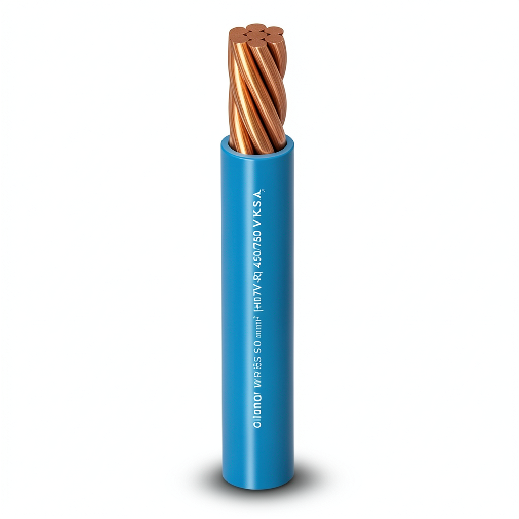 Stranded Copper Single Electrical Wire 6mm2, Heat Resistant PVC Insulated, 450/750V | Al Fanar
