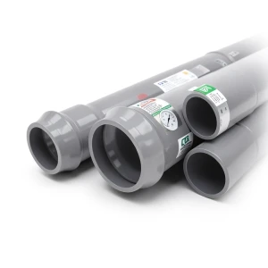 UPVC Pipes Nominal Pressure 8 Bar Outside Diameter 900 mm Thickness 27.6 mm Gray | Al Watania Plastics