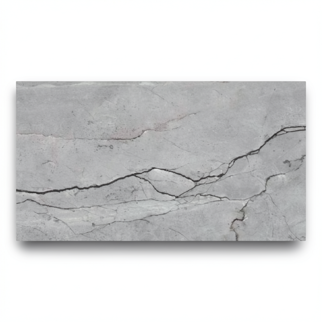 Indian Porcelain Floors 60x120 cm Matte Sculpture Surface, Grey