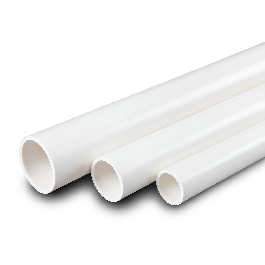 مواسير UPVC جدول 40 مقاس 1.25 إنش سمك 3.56 مم لون أبيض